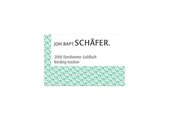 Joh. Bapt. Schäfer - Nahe - Riesling Dorsheimer Goldloch Blanc 2008