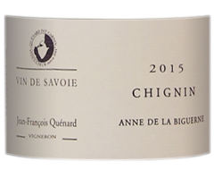 Jean François Quénard - Savoie - Chignin Anne de la Biguerne - Blanc - 2015