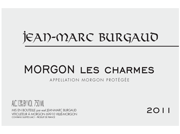 Domaine Jean Marc Burgaud - Morgon - Les Charmes Rouge 2011