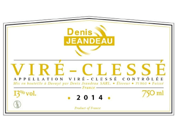 Domaine Denis Jeandeau - Viré-Clessé - Blanc - 2014