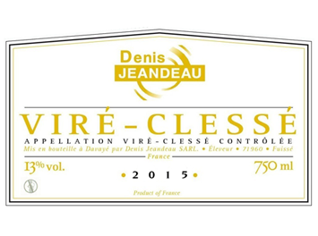 Domaine Denis Jeandeau - Viré-Clessé - Blanc - 2015