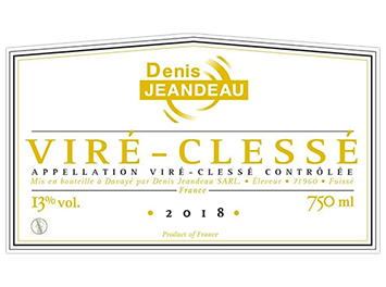 Domaine Denis Jeandeau - Viré-Clessé - Blanc - 2018