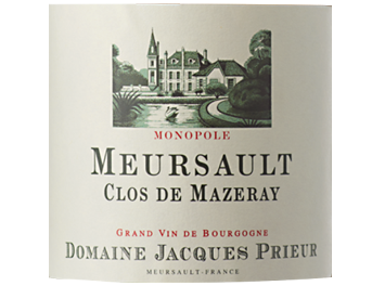 Domaine Jacques Prieur - Meursault - Clos de Mazeray Monopole - Blanc - 2015