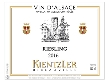 Domaine Kientzler - Alsace - Riesling - Blanc - 2016