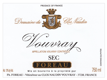 Le Clos Naudin - Vouvray Sec - Blanc - 2016