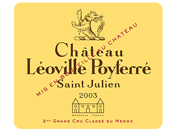 Château Léoville Poyferré - Saint-Julien - Rouge - 2003