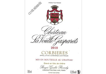 Château la Voulte-Gasparets - Corbières - Rouge 2010