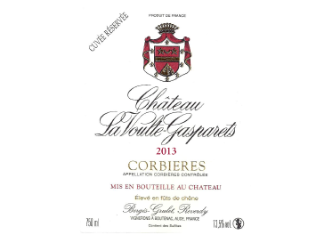 Château la Voulte-Gasparets - Corbières - Rouge - 2013