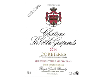 Château la Voulte-Gasparets - Corbières - Cuvée Réservée - Rouge - 2014