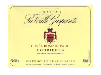 Château la Voulte-Gasparets - Corbières - Romain Pauc - Rouge - 2014