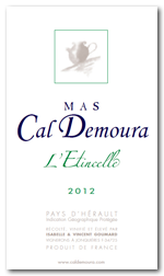 Mas Cal Demoura - Vin de Pays de l'Hérault - L'étincelle - Blanc - 2012