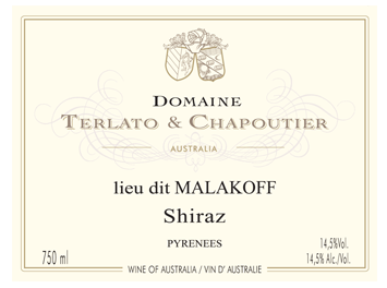 Domaine Terlato & Chapoutier - Pyrénées - Lieu dit Malakoff Shiraz - Rouge - 2012