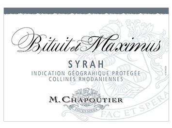 Chapoutier - IGP Collines Rhodaniennes - Bituit et Maximus - Rouge - 2017