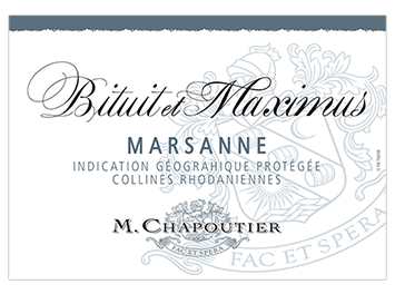 Chapoutier - IGP Collines Rhodaniennes - Bituit et Maximus - Blanc - 2018