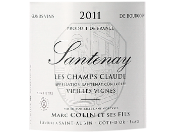 Domaine Marc Colin - Santenay Champs Claude - Rouge - 2011