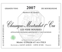 Domaine Marc Colin - Chassagne-Montrachet 1er cru - Vide Bourse - Blanc - 2007