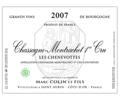 Domaine Marc Colin - Chassagne-Montrachet 1er cru - Chenevottes - Blanc - 2007