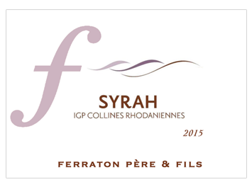 Maison Ferraton - IGP Collines Rhodaniennes  - Syrah - Rouge - 2015