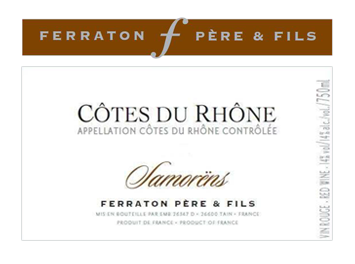 Maison Ferraton - Côtes du Rhône - Samorens bio - Rouge - 2013