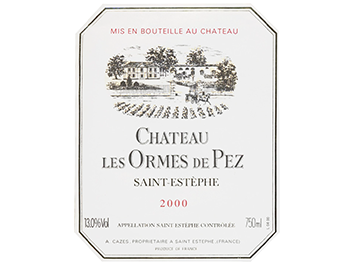 Château Les Ormes de Pez - Saint Estèphe - Rouge - 2000