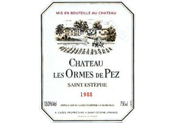 Château Les Ormes de Pez - Saint-Estèphe - Rouge 1988