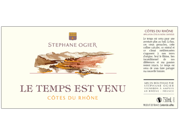 Domaine Stéphane Ogier - Côtes du Rhône - Le Temps est venu - Rouge - 2017