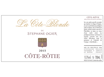 Domaine Stéphane Ogier - Côte-Rôtie - La Côte-Blonde - Rouge - 2015