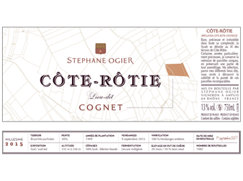 Domaine Stéphane Ogier - Côte Rôtie - Cognet - Rouge - 2015