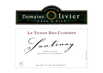 Domaine Olivier - Santenay - Les temps des cerises Rouge 2008