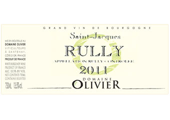 Domaine Olivier - Rully - Saint Jacques blanc 2011