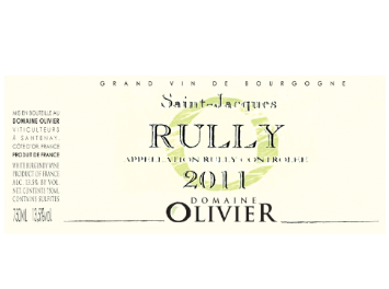 Domaine Antoine et Rachel Olivier - Rully - Saint-Jacques - Blanc - 2012