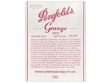 Penfolds - Southern Australia - Grange - Rouge - 2013