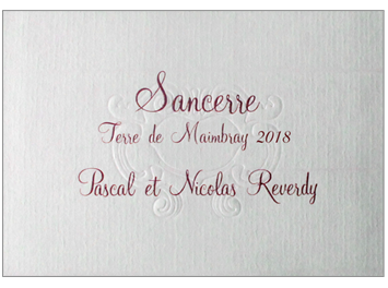 Pascal et Nicolas Reverdy - Sancerre - Terre de Maimbray - Rouge - 2018