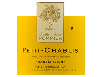 Domaine Isabelle et Denis Pommier - Petit Chablis - Hautérivien - Blanc - 2018