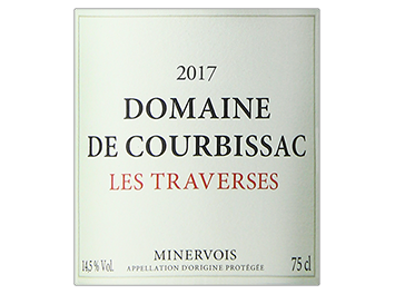 Domaine de Courbissac - Minervois - Les Traverses - Rouge - 2017