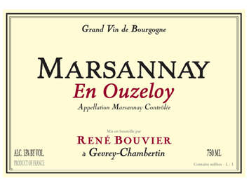 Domaine René Bouvier - Marsannay - En Ouzeloy - Rouge - 2013