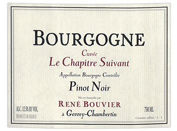 Domaine René Bouvier - Bourgogne - Chapitre Suivant - Rouge - 2016