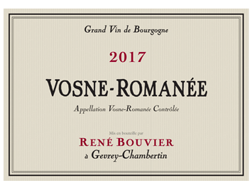 Domaine René Bouvier - Vosne-Romanée - Rouge - 2017