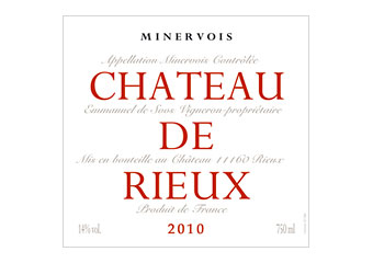 Château de Rieux - Minervois - Rouge 2010