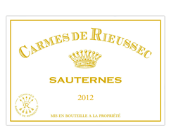 Château Rieussec - Sauternes - Les Carmes de Rieussec - Blanc - 2012