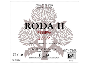 Roda II - Rioja - Rouge - 2001