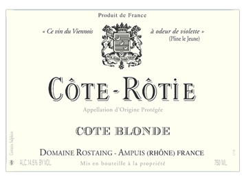 Domaine René Rostaing - Côte Rôtie - Côte Blonde - Rouge - 2017