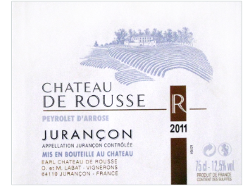 Château de Rousse - Jurançon - Peyrolet d'Arrose - Blanc - 2011