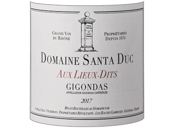 Domaine Santa Duc - Gigondas - Aux Lieux Dits - Rouge - 2017