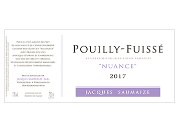 Domaine Jacques Saumaize - Pouilly-Fuissé - Nuance - Blanc - 2017