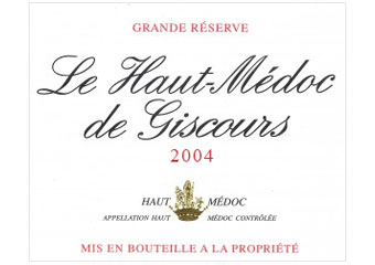 le Haut-Médoc de Giscours - Haut Médoc - Rouge 2004