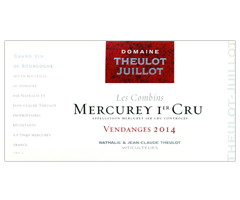 Domaine Theulot-Juillot - Mercurey 1er cru - Les Croichots - Rouge - 2014