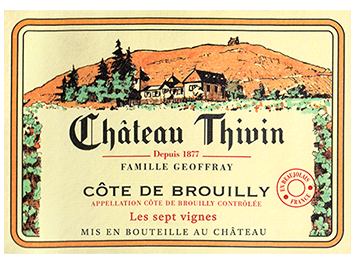 Château Thivin - Côte de Brouilly - Les Sept vignes - Rouge - 2018