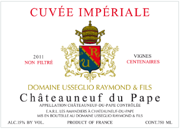 Domaine Raymond Usseglio - Chateauneuf du Pape - Impériale - Rouge - 2011