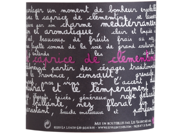 Les Valentines - Côtes de Provence - Le Caprice de Clémentine - Rosé - 2013